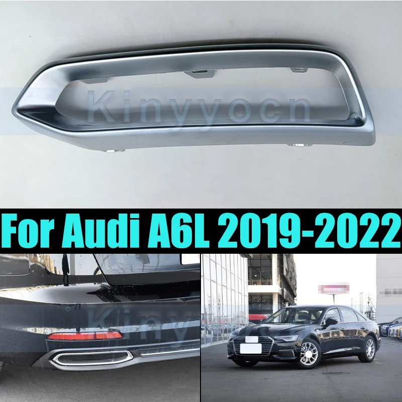

Tail Pipe Frame Cover For Audi A6L 2019-2022 Car Exhaust Tail Pipes Decoration Frame Tail Throat Pipe Trim