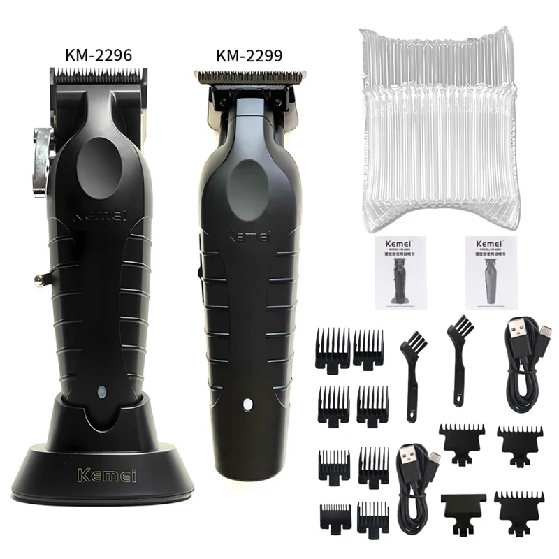 Kemei KM-2296 KM-2299 KM-1102 Tondeuse Kit Heren Elektrisch Scheerapparaat Tondeuse Machine Professionele Haar Snijmachine