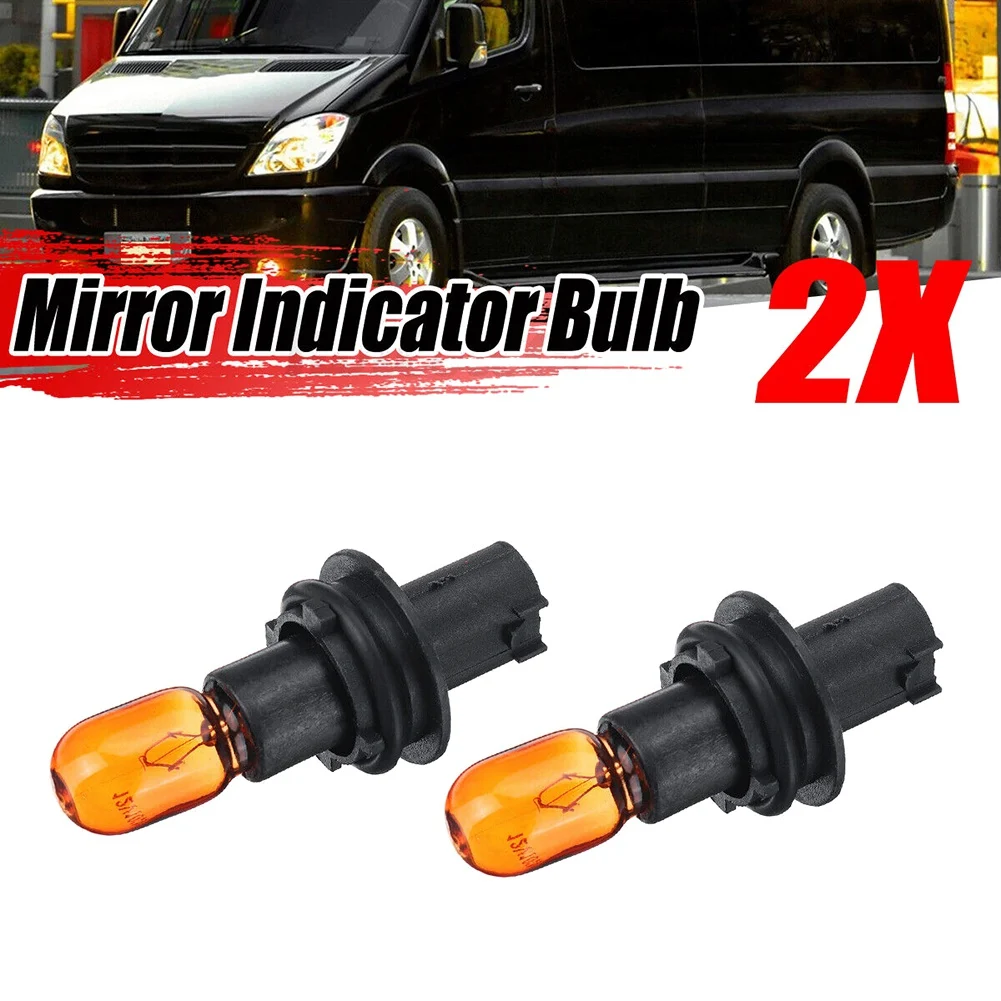 For Mercedes-Benz DODGE Sprinter / Crafter 2006+ Side Wing Mirror Indicator Bulb Holder Mirror Turn Signal Bulb L&R