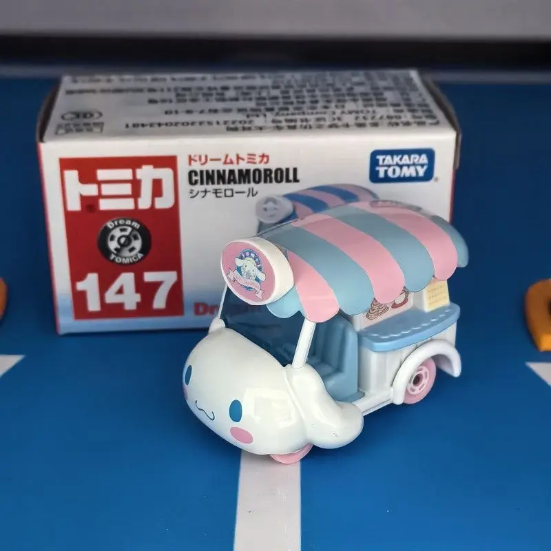 

TAKARA TOMY Tomica Sanrio 147 Cinnamoroll Dessert Food Truck Alloy Car Model Gift