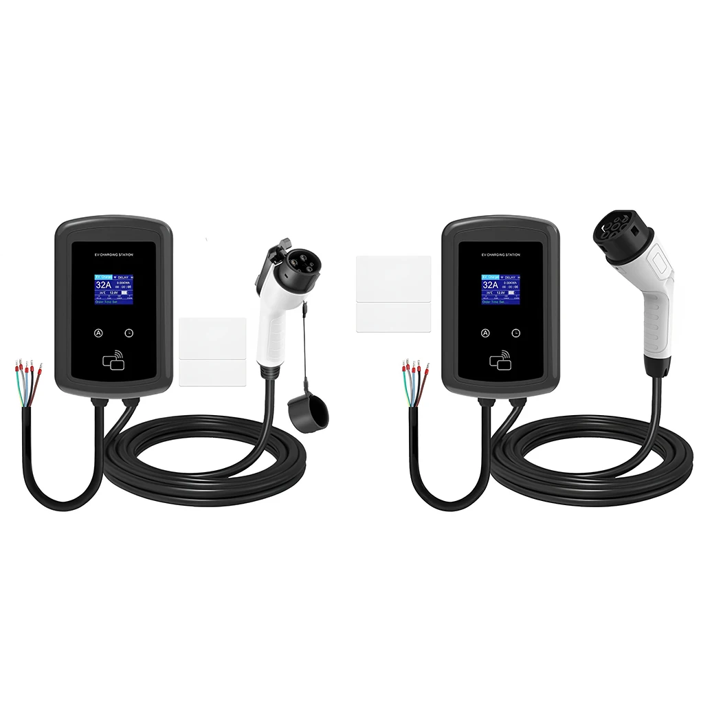 Type 2 EV Charger 32A Wallbox Charging Station Wallbox EV Charging Station Wall-mounted Charging