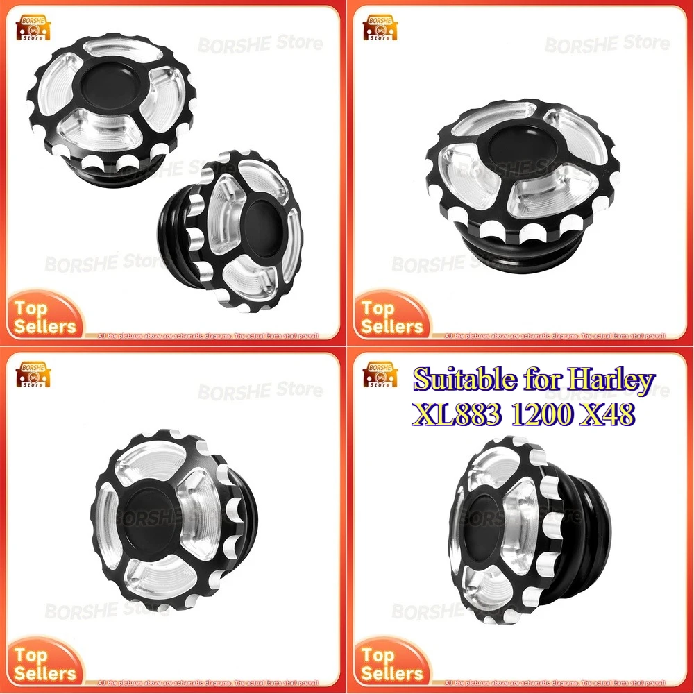 2026 مناسبة لـ Harley XL883 1200X48 72 Dyna Softail مخصص أنيق ريترو CNC المعادن RSD غطاء خزان الوقود
