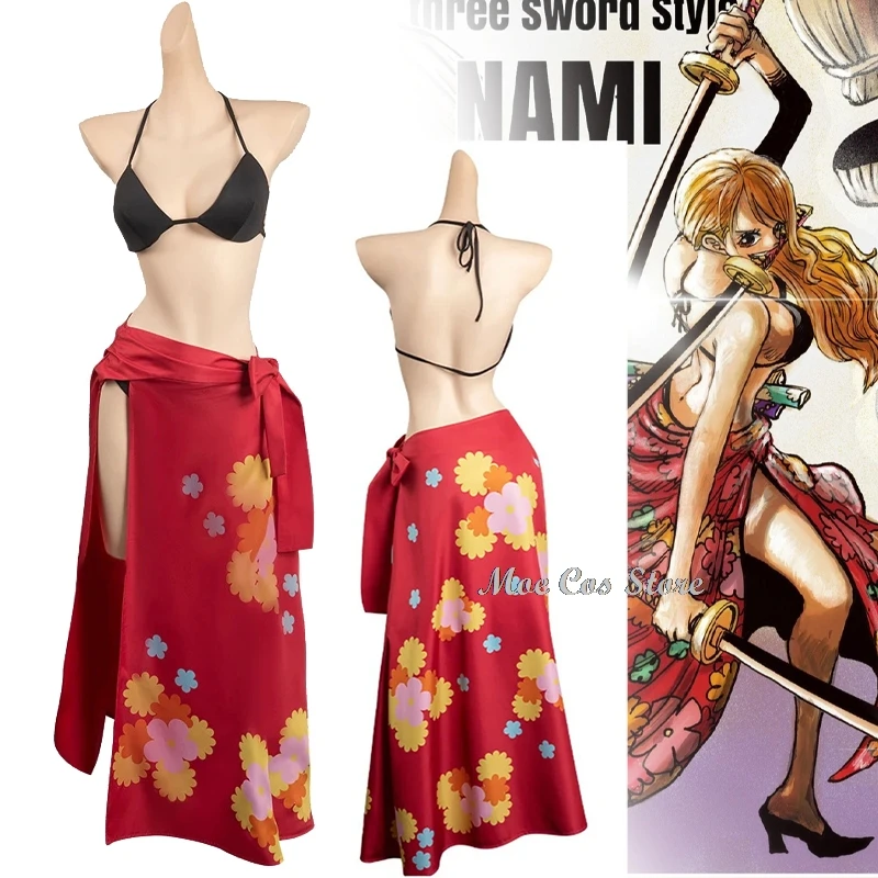 

Nami Cosplay Figure Same Style Clothing 1piece Costumes Skirts Three Swords Style Women Halloween Anime Roleplay Outfits Sexy