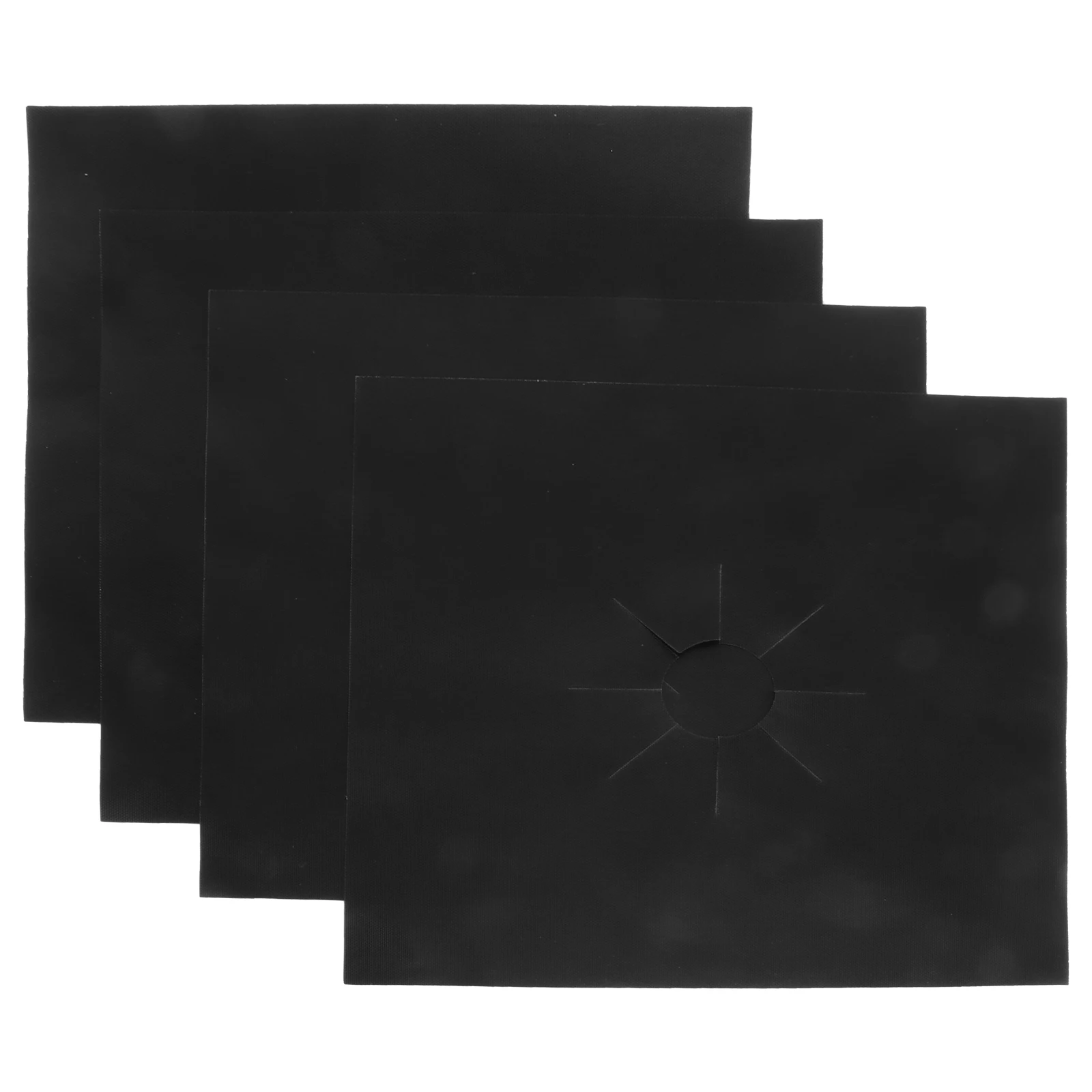 

4pcs Gas Hob Liner Non-stick Oven Protector Sheets High Temp Resistant Reusable Stove Mats Kitchen Appliances Parts