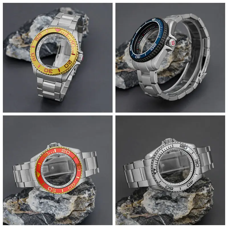

SKX007 Watch Case and Strap Fit NH34 NH35 NH36 7S 4R Movement Sapphire Glass SKX007 SRPD Watch Case and Bracelet