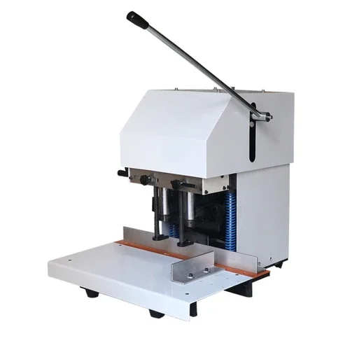 High speed pneumatic double head punching machine, handbag double hole punching machine, punching machine, paper bag drilling