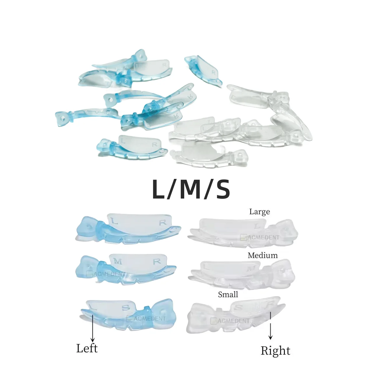 

50Pcs Dental Matrix Wedges All In One Matrices Bands Diastema Right Left 134℃ LMS