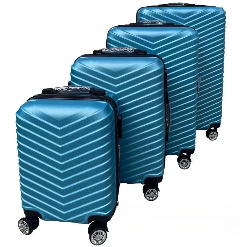 New ABS Hard Shell 4-piece Suitcase Lightweight Durable Luggage Set Universal Wheel Box Carry-on Suitcase 16/20/24/28