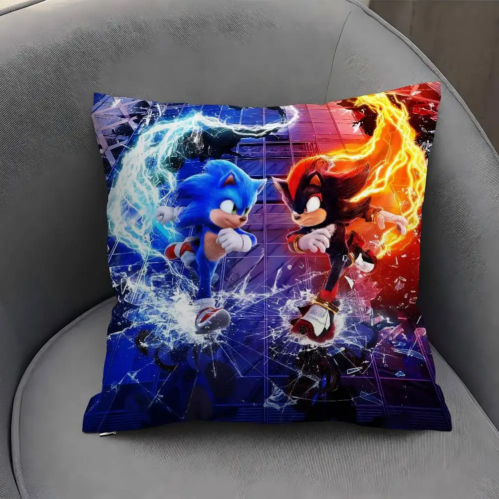 S-Sonic Game Pillow Cover Sofa Cushion Cover Home Room Decoration Children Gift - view 4