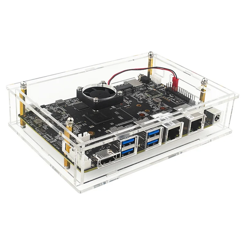 

Well Made-For Banana Pi BPI-F3 Acrylic Case Transparent Shell Protective With Cooling Fan For Banana Pi BPI-F3 Development Board
