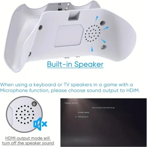 PS5 wireless controller keyboard, portable mini gamepad, playpad, built-in speaker, 3.5mm of Jack audio, 3.0, plane 10 Main Sales Control PS5 - №8