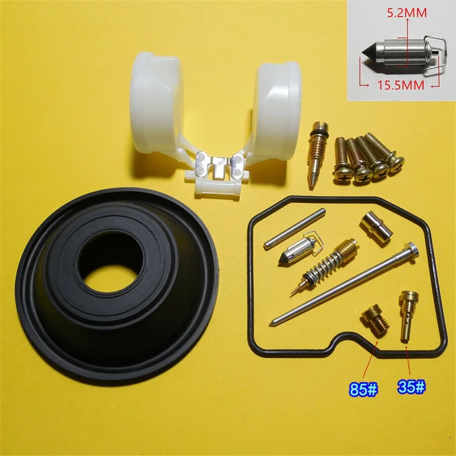 Carburetor Repair Kit Diaphragm Jets For Kawasaki ZL400 Eliminator 1986-1994 ZL Carburetor Repair Rebuild Kit