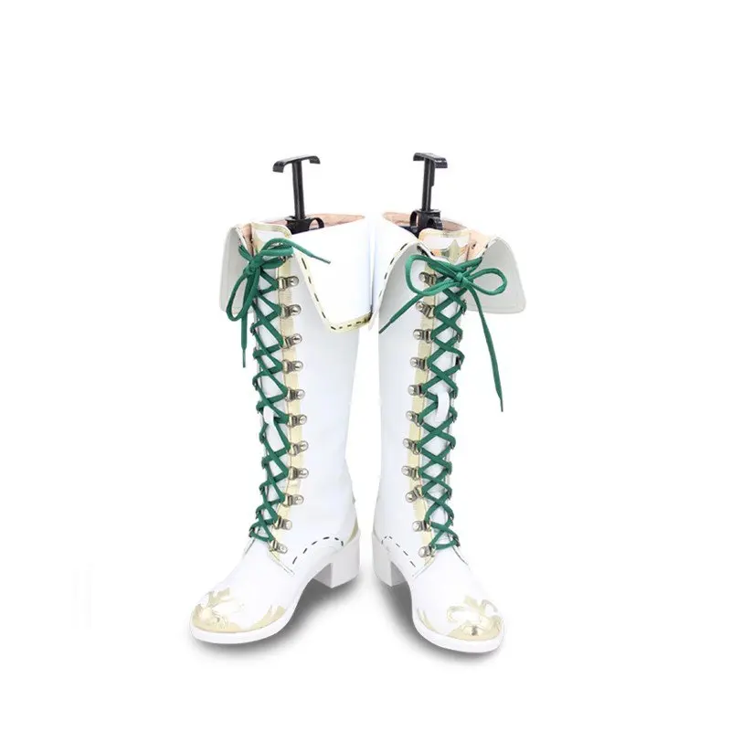 Spiel Mejiro McQueen Cosplay Schuhe Frauen PU Hohe Stiefel für Halloween Karneval Party Weihnachten Anpassen