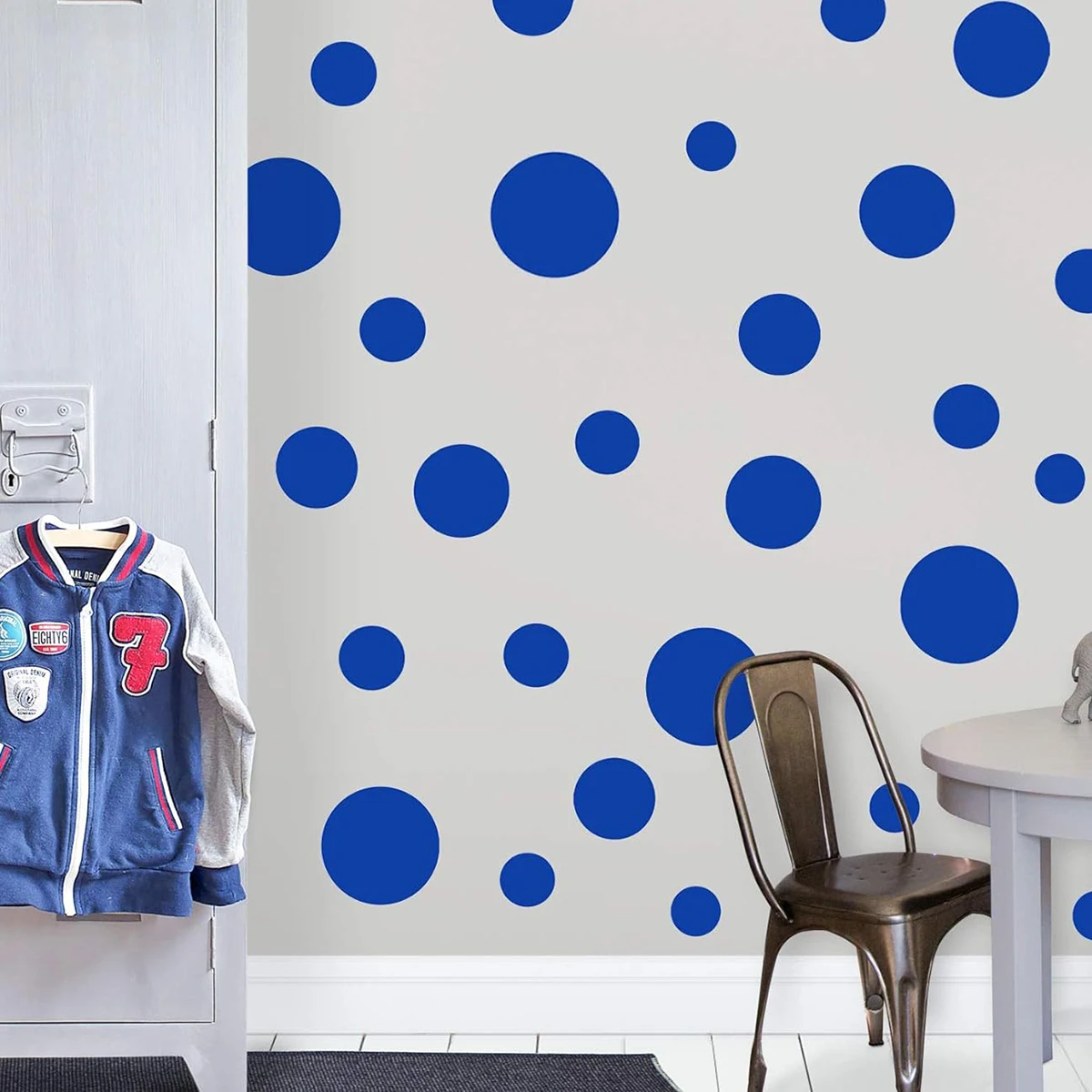 84 Polka Dot Wall Decals Vinyl Circle Peel Stick DIY Kids Nursery Toddler to Teen Bedroom Decoration 3