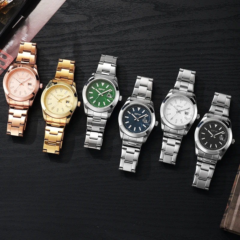 TPW Business Watch Quartz Movement  Stainless steel  Strap Watch Analog with Day Function