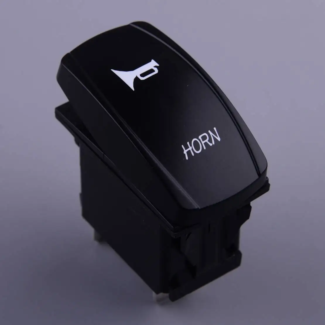 

12V Car Boat Blue LED Horn Toggle Rocker On Off Switch Speaker Push Button Universal For Motorcycle Bus RV Trailer