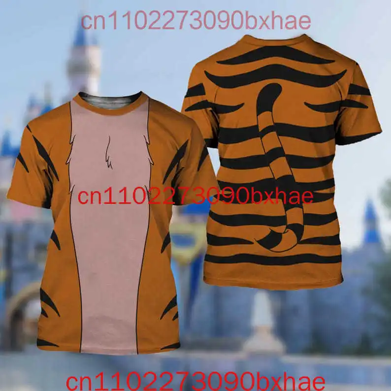 

New Disney Aladdin T-Shirt 3D Print Cartoon Cosplay Costume Fashion Men's and Women's Children's Short sleeved T-shirt