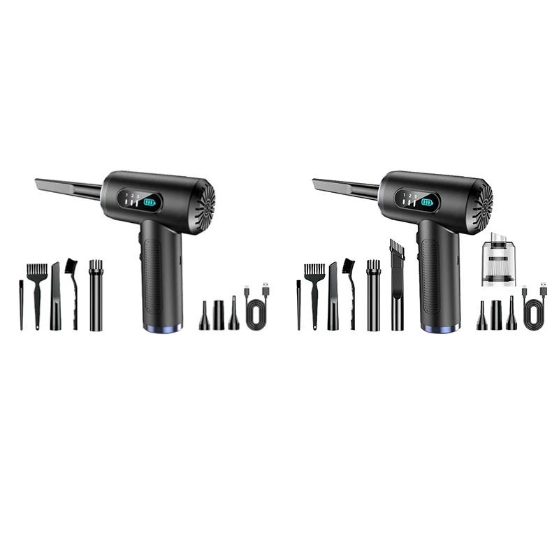 Пылесос Air Duster 50000 об/мин, 3-ступенчатый беспроводной ручной пылесос для автомобиля, домашнего компьютера, прочный, простой в установке