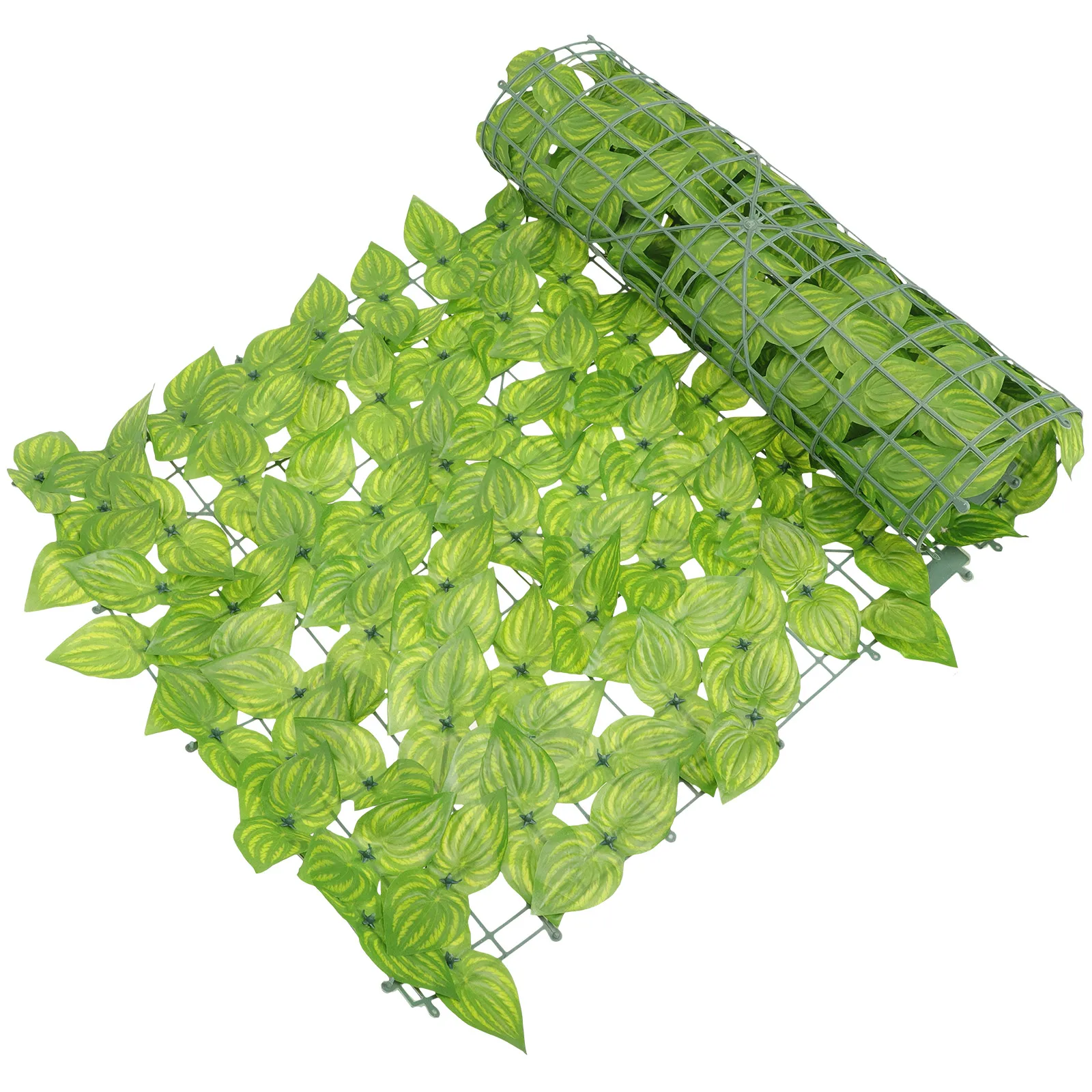 

1 set 1 Set Simulated Green Leaves Fence Wall Lifelike Artificial Greenery For Outdoor Garden Home Decoration Privacy Fence Wall
