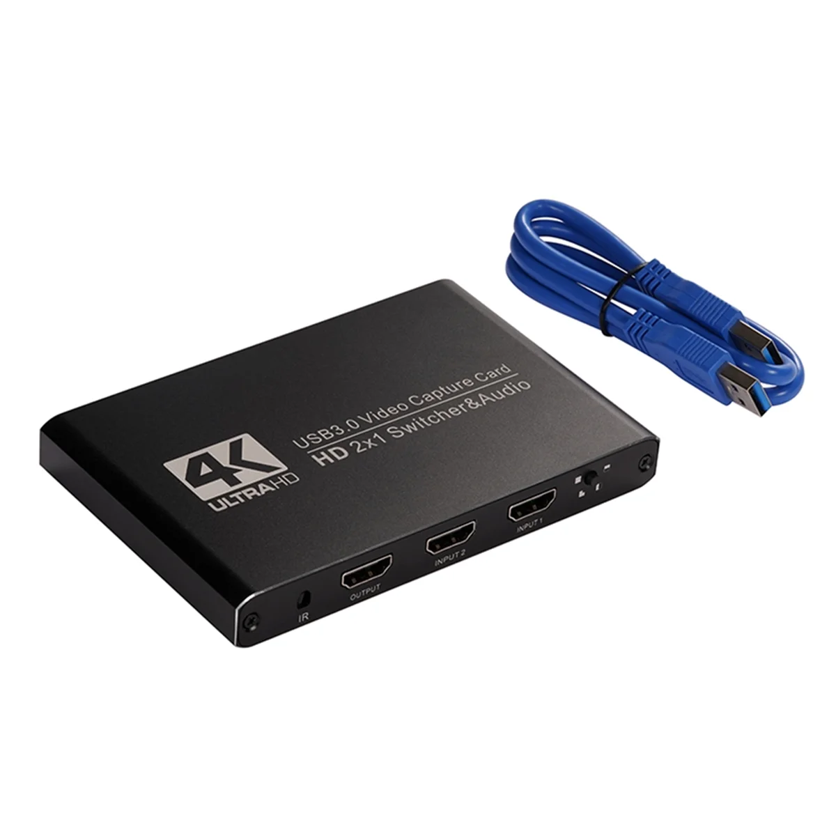 بطاقة التقاط فيديو مقطوعة بشاشة مزدوجة 2025+2x1 - متوافقة مع قنلتين إلى USB3.0 محول الصوت OBS Game Grabber Streaming