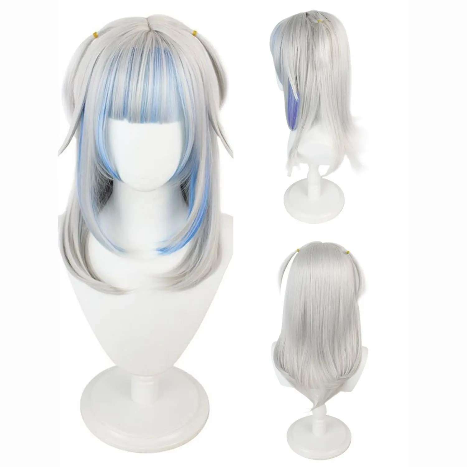 Hololive Gawr Gura VTuber شعر مستعار تأثيري | نفس النمط أنيمي القرش فتاة الشعر للزي #1