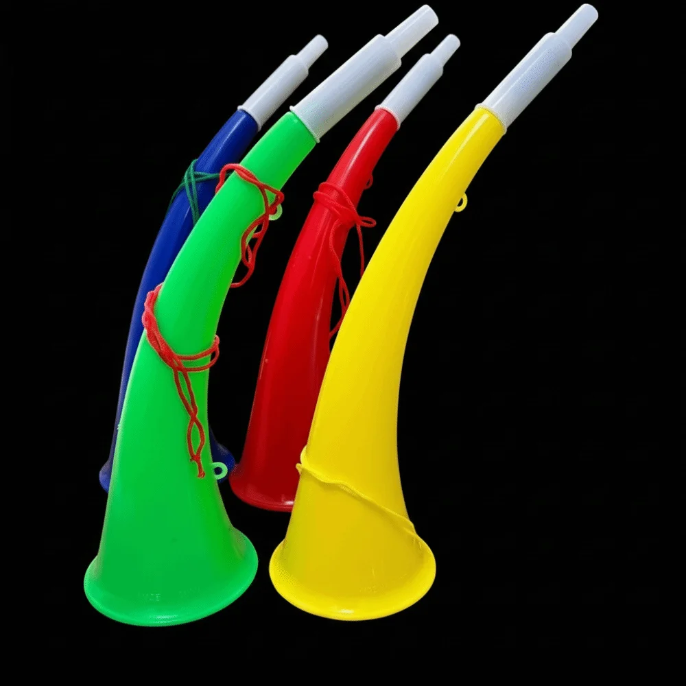 Loud Portable Vuvuzela with Lanyard Random Color Trumpet Toy 27.5cm Noisemaker Sports Events Fan Cheering Props