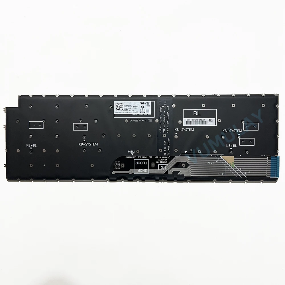 Spanish Keyboard for Dell Inspiron 5510 5511 5518 7610 3511 3520 3515 Vostro 3525  5515 7510 5620 5625 Latitude 3525 3530 P108F