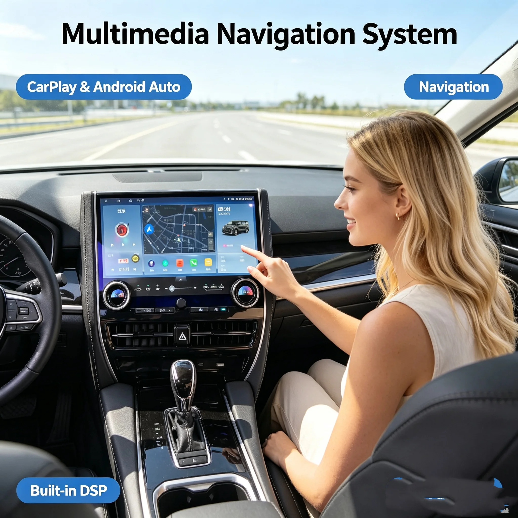 Car Radio Android 14.9inch All-new For Toyota Alphard 30 Series 2015-2020 Upgraded To 40 Series CarPlay Video Player GPS Stereo
