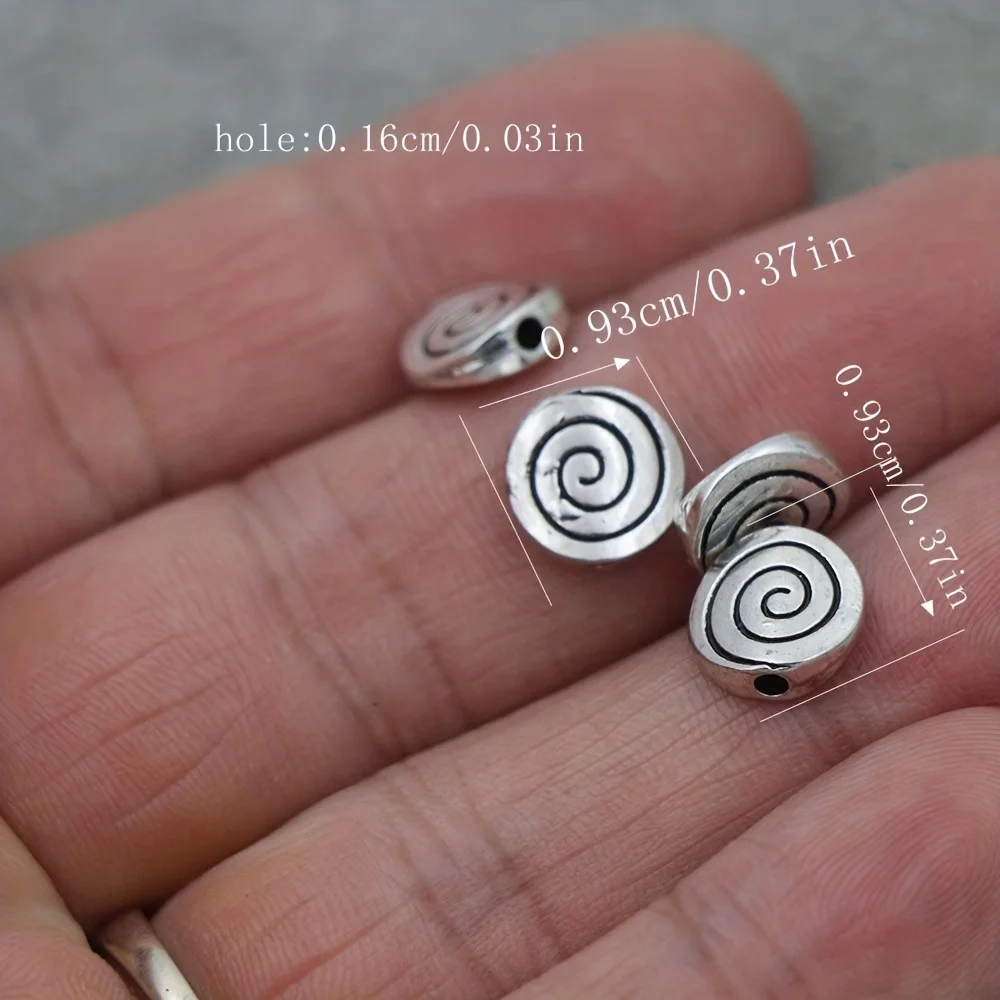 20개 9.3x9.3mm 나선형 비즈 L609