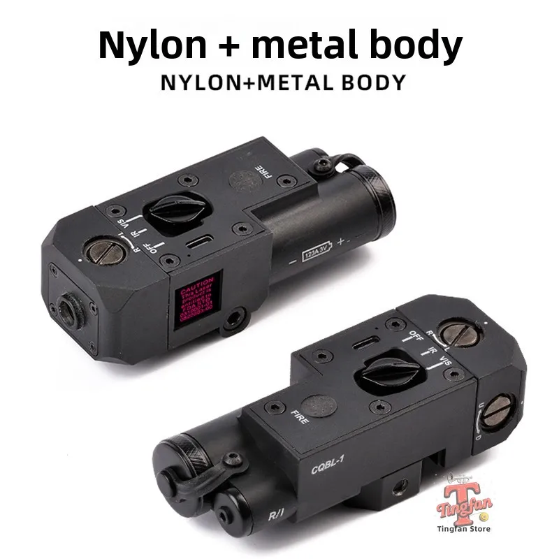 CQBL-1 Indicatore laser Scatola laser in nylon metallico Torcia tattica Scatola batteria regolabile ad alta potenza