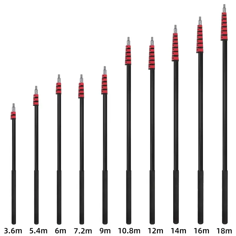 

【Хит продаж】Многофункциональная телескопическая штанга Extentool 10,8 м из 50% углеродного волокна для мытья окон дома