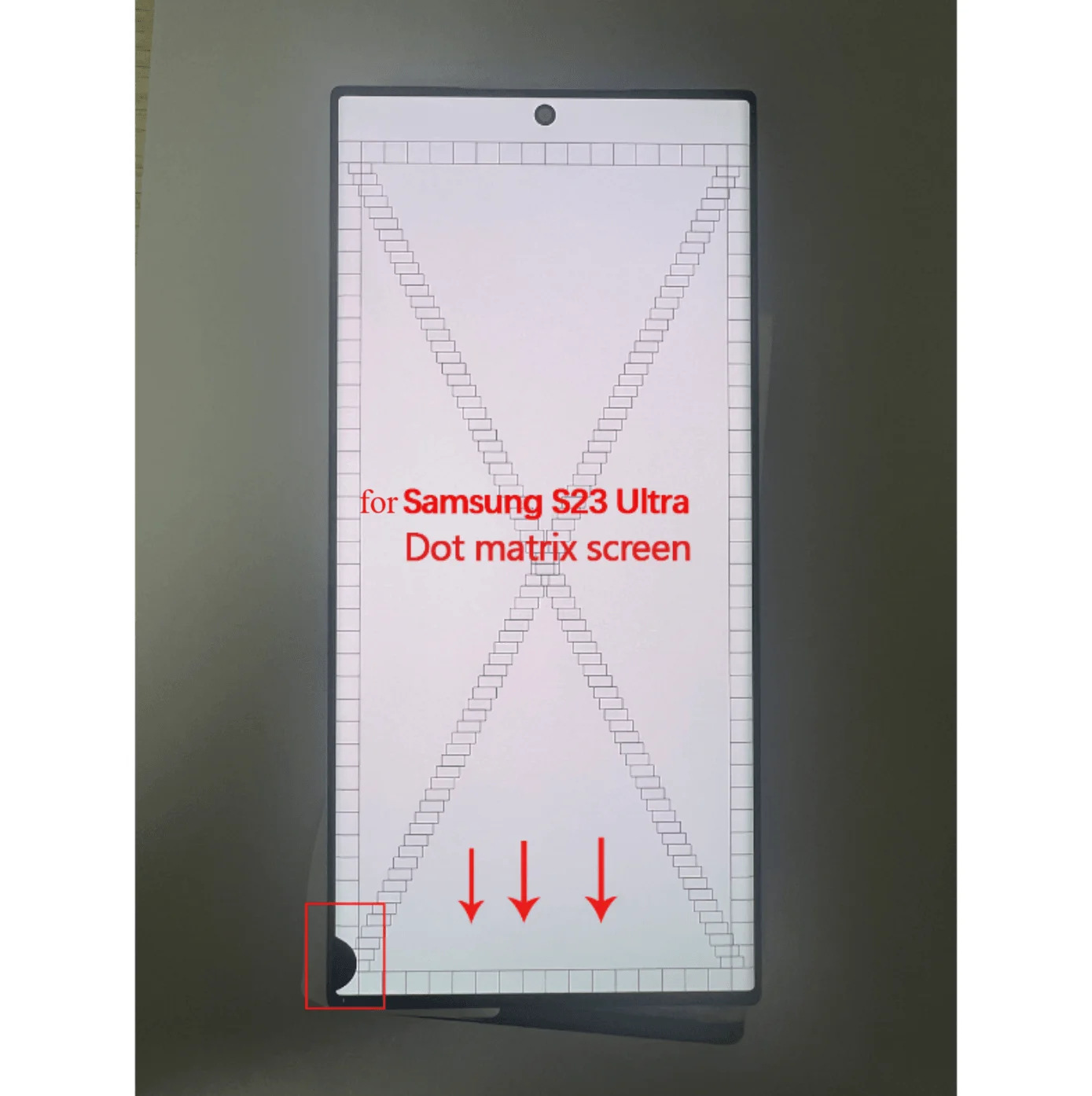 Met Dot, geschikt voor Samsung Galaxy S23 Ultra LCD S918 S918F S918U AMOLED-scherm, vervangend LCD-display, defect.