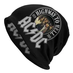 Custom Vintage Rock AC DCs Beanie Bonnet Knitted Hat Fashion Unisex Heavy Metal Music Band Winter Warm Skullies Beanies Caps