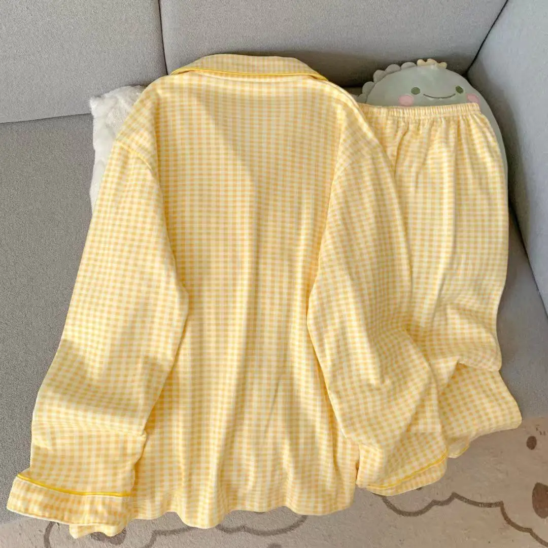 Double-Sided German Velvet Autumn and Winter Thickened Long-Sleeve and Long-Pants Pajamas for Women, Loose and Warm Homewear Set