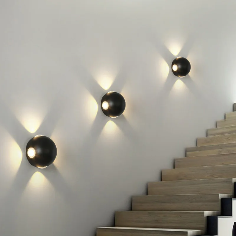 Modern Led Wall Lamp 6W/12W Aluminum Body Wall Light For Bedroom Home Lighting Luminaire Bathroom Lights Fixture Wall Sconce