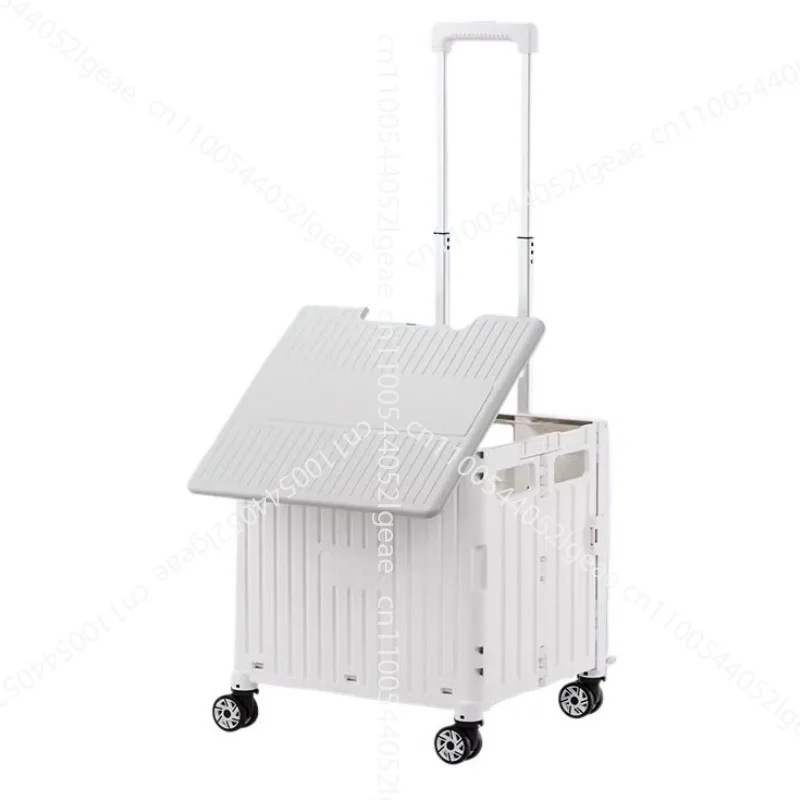 

Small pull cart folding shopping cart household portable pull rod cart hand pull express trolley