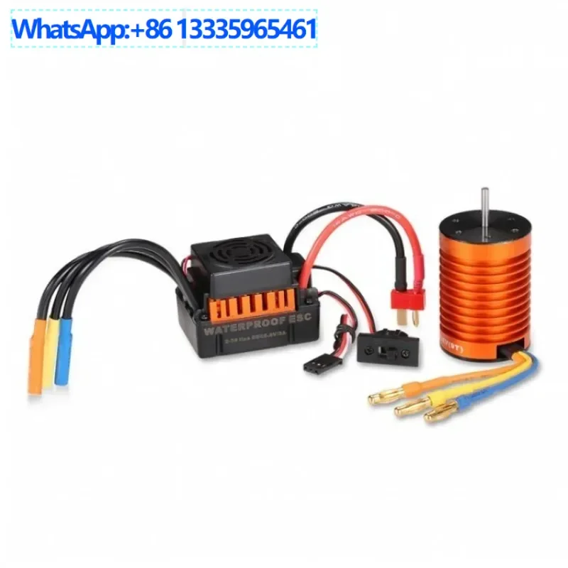 

9T 3900KV 4370KV + 60A Slotted Inductless Brushless Motor ESC Kit for 1/10 Model Car