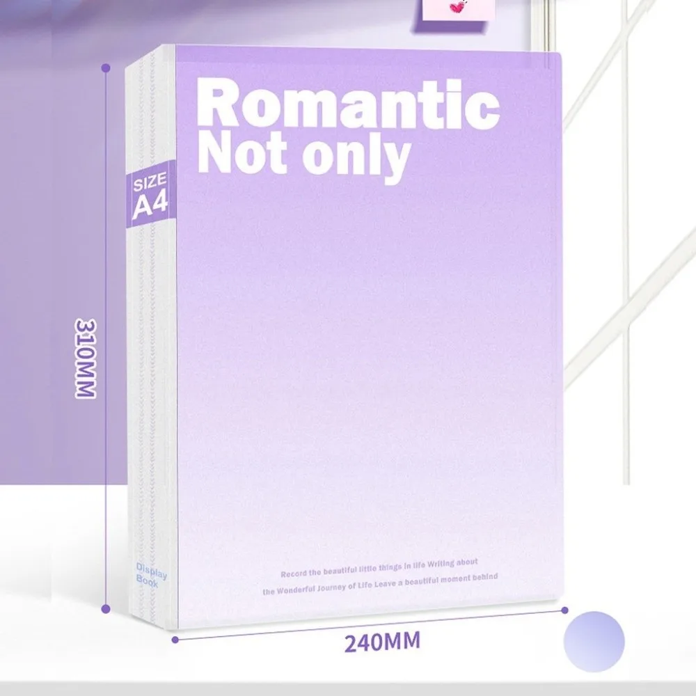 بسيطة 30/60 صفحة A4 مجلد ملفات تصنيف إدراج التدرج اللون حقيبة ملفات سعة كبيرة حقيبة تخزين المستندات البلاستيكية