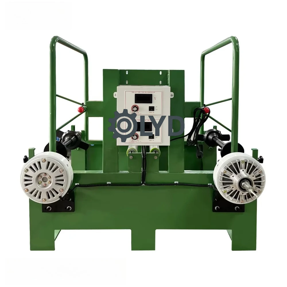 Deposit Price Double Head Cable Pay off Stand with Magnetic Powder Brake PVC Wire Unwinding Machine Tension Control System