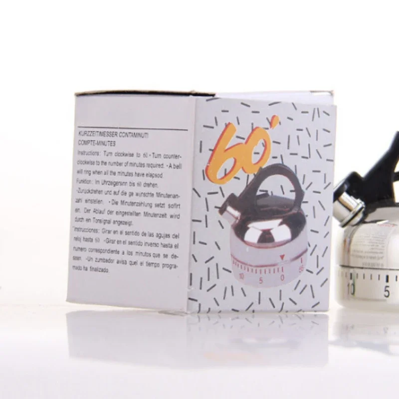 Kitchen Tool Gadgets 60 Minutes Kitchen Timer Kettle Shape Mechanical Timer Countdown Alarm Reminder Cooking Reminders Tools