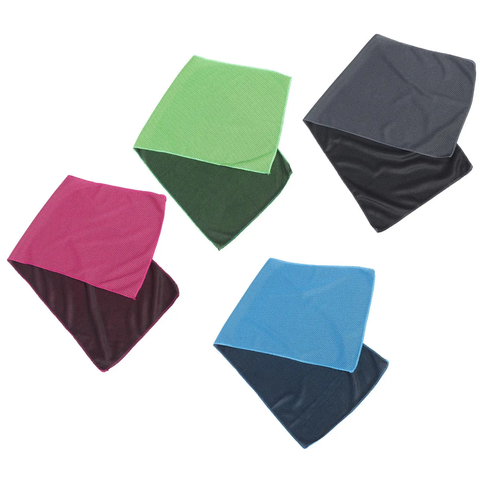 4pcs Cooling Dry Sweat Fast Sweat Towel Drying Microfiber Bath Towels Cold Towel Outdoor Beach UV Protection Golf