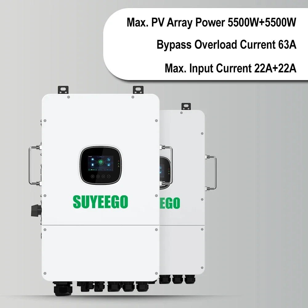 Peiqi SUYEEGO 6kw 8kw 10kw 12kw IP65 النظام الشمسي المنزلي RS485 شاشة الكريستال السائل موافقة السلامة المتعددة واحدة موازية الهجين العكسي #2