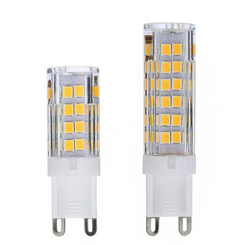 G9 LED lamp AC220V 5W 7W 9W 12W Ceramic SMD2835 LED lamp warm/cold white spotlight replaces halogen lamp