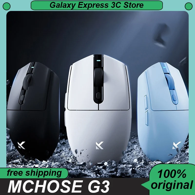 MCHOSE G3 Gaming Mouse Tri-mode Wireless Paw3311 Lightweight Ergonomics Long Battery Life Laptop Mouse Customized Pc Accessories