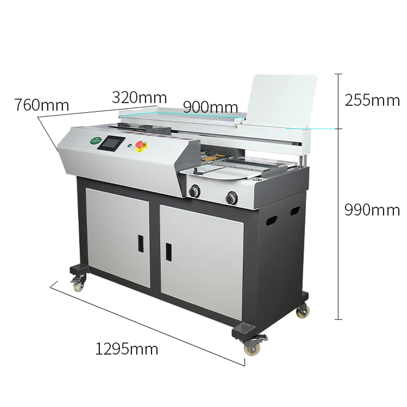 C4 Glue Binding Machine Fully Automatic Hot Melt Glue Binding Bidding Books Touch Screen Binding Equipment Graphic Store Equipme