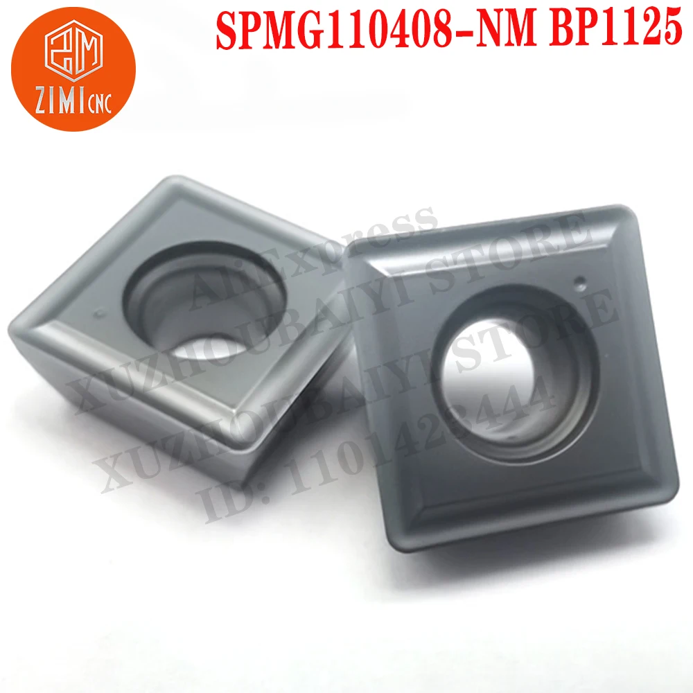SPMG110408-NMBP1125 SPMG 110408 Inserti in metallo duro Taglierina per utensili da tornitura Strumenti a controllo numerico Lame meccaniche utensili da taglio tornio in metallo SMG