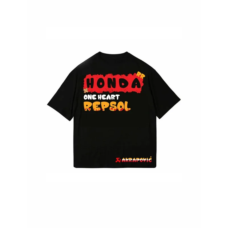

2025 Summer Honda JOYRE Original Motorcycle Style Loose 2 Cotton T-shirt DiY Style Casual and Fashionable for Men and Women Tops