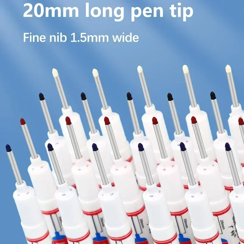 8 Teile/satz Perforieren 20mm Tiefe Loch Lange Kopf Spitze Marker Für Metall Stift Wasserdichte Bad Holzbearbeitung Dekoration Multi-zweck