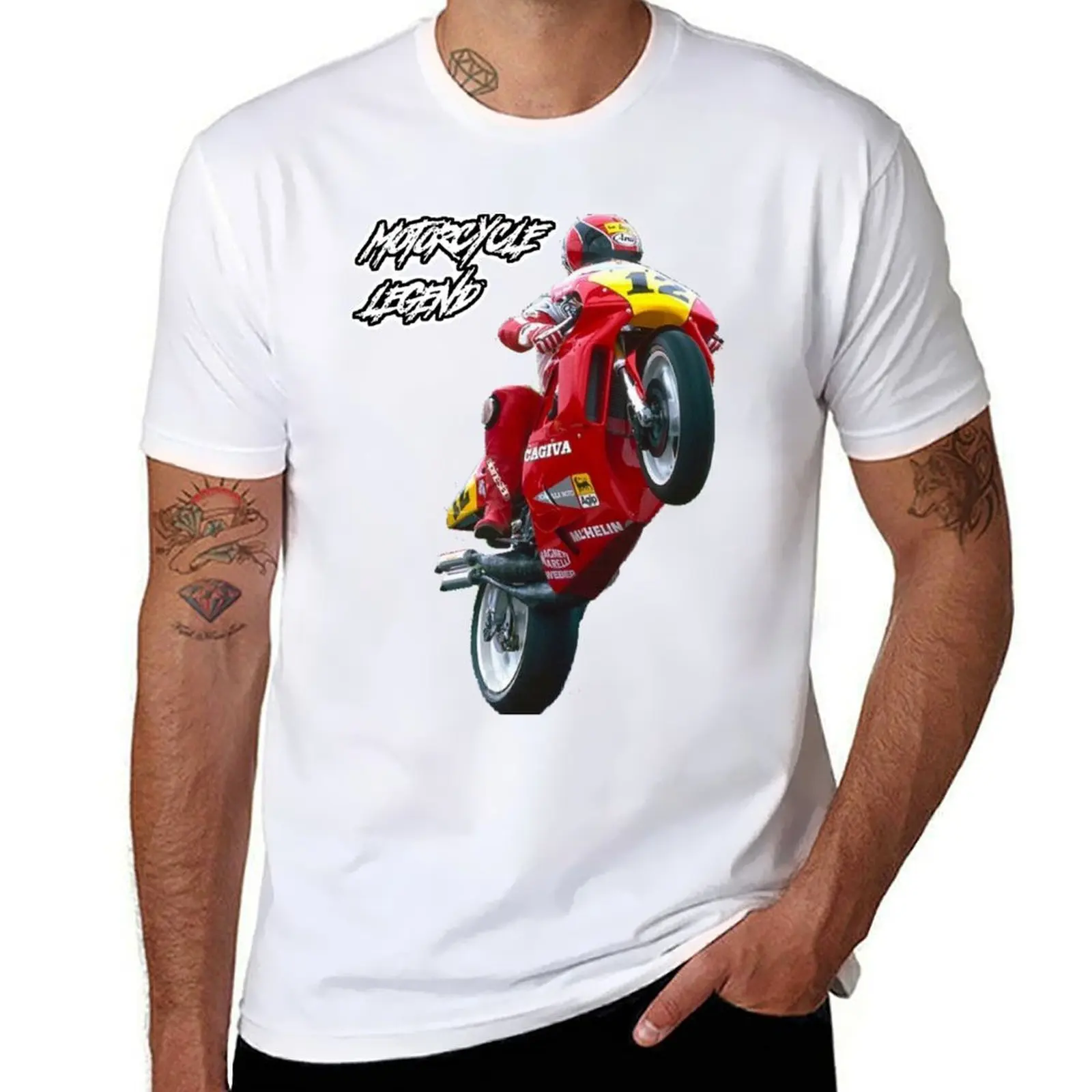 

Randy Mamola, Motorcycle Legend T-Shirt cotton t shirts man 100% t shirt men 100% cotton luxury brand T-Shirt