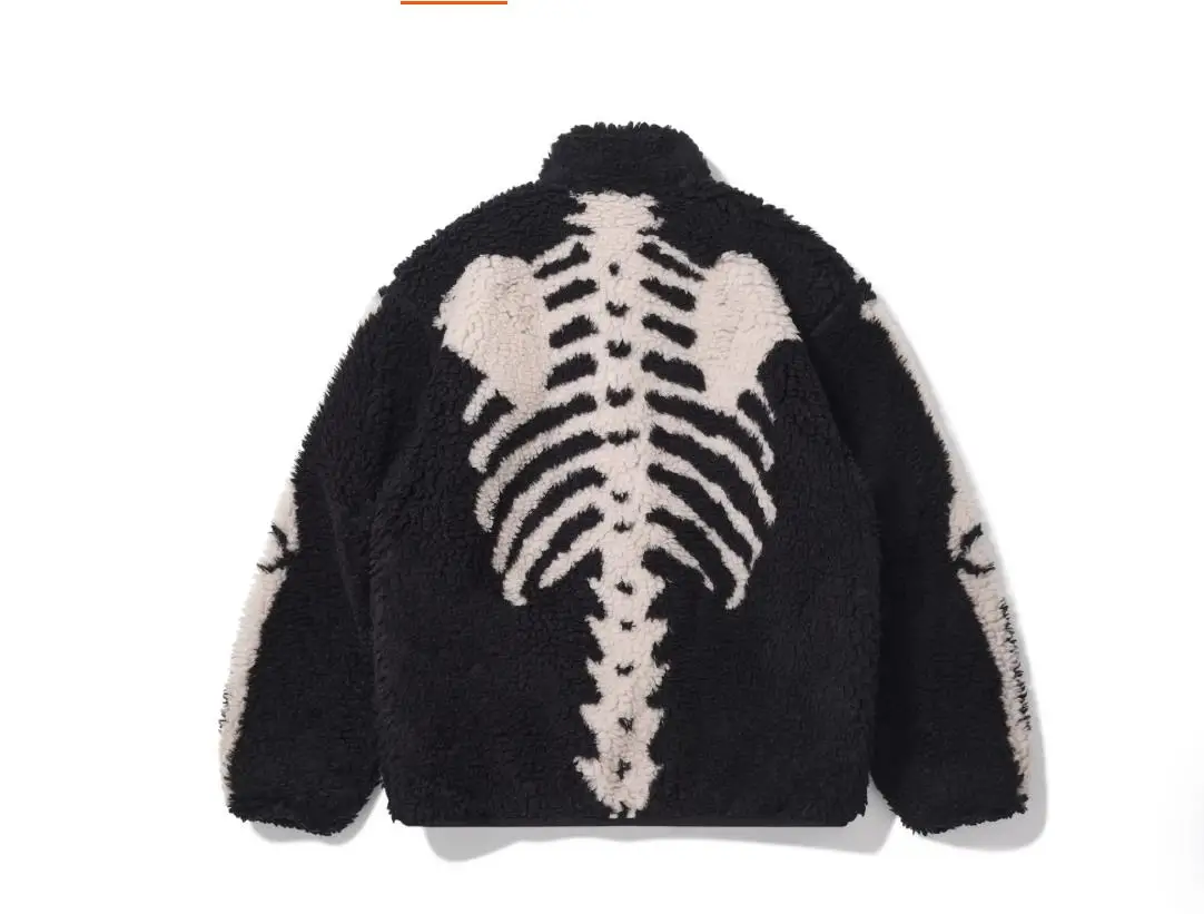 2026 KAPITAL Double sided fleece bone warm semi high neck lambskin jacket WY1500